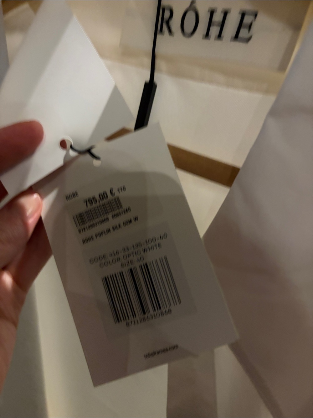Róhe Shirt-Wrap Detailed Skirt White Like New - Picture 7 of 7